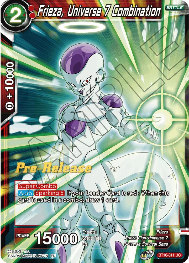 Frieza Universe 7 Combination BT16-011
