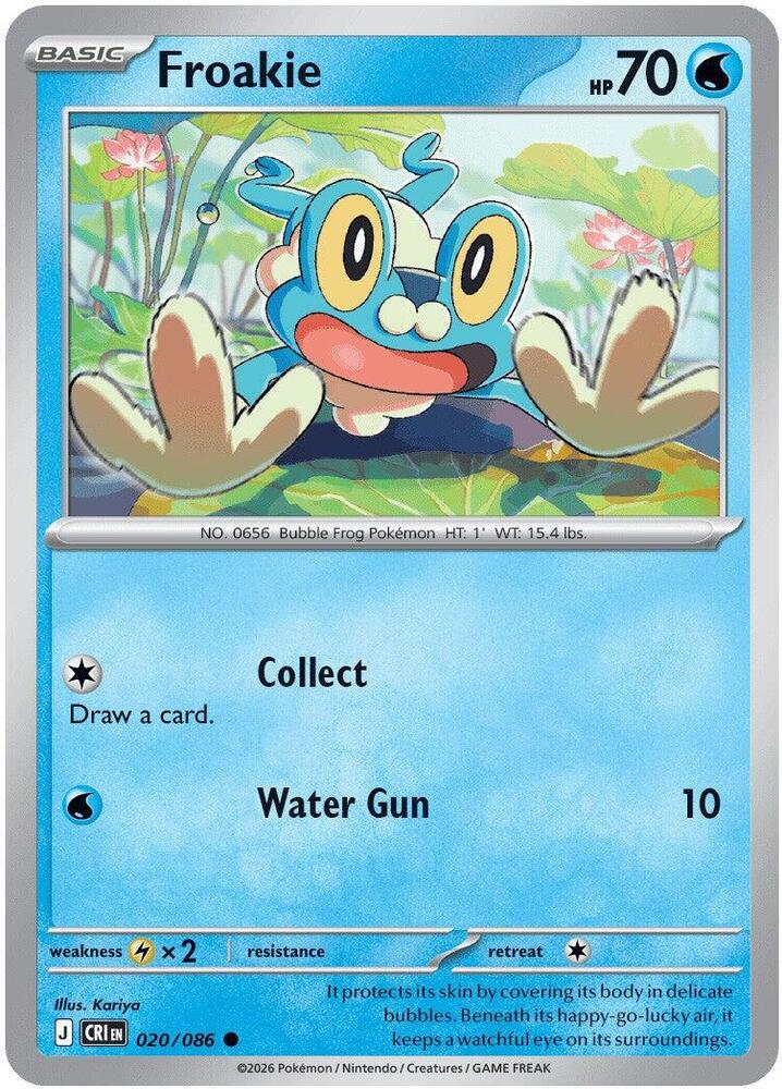 Froakie 020/086 card