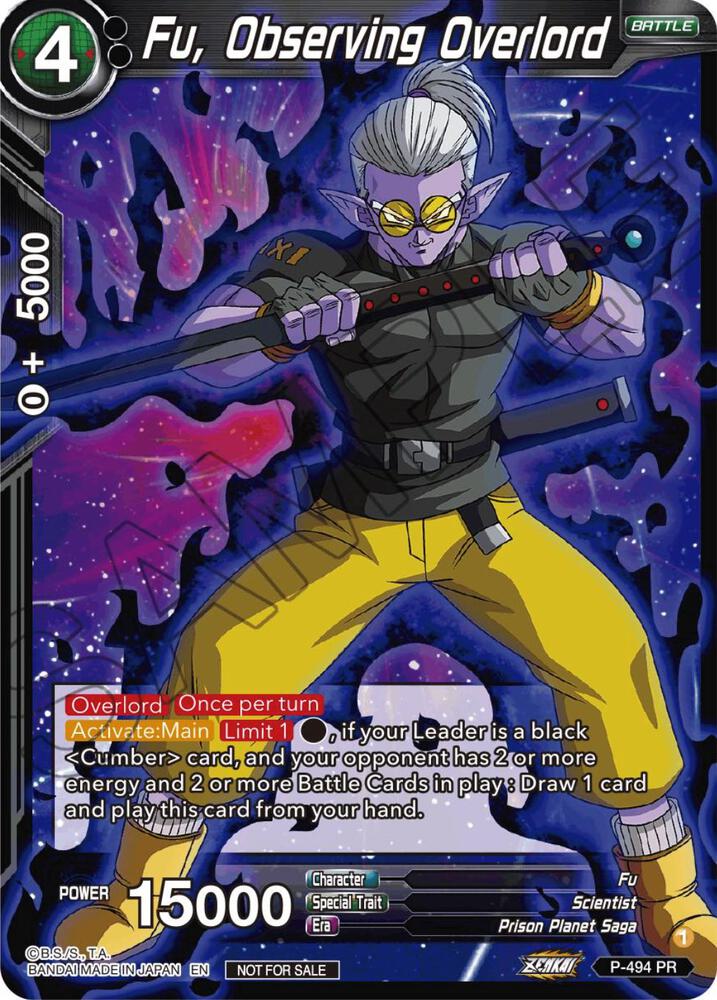 Fu Observing Overlord Zenkai Series Tournament Pack Vol3 P-494 carta