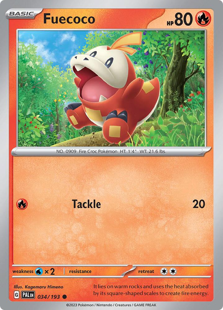 Fuecoco 034/193 card
