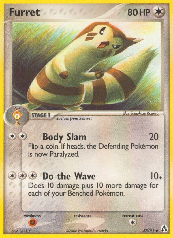 Furret 33/92 card