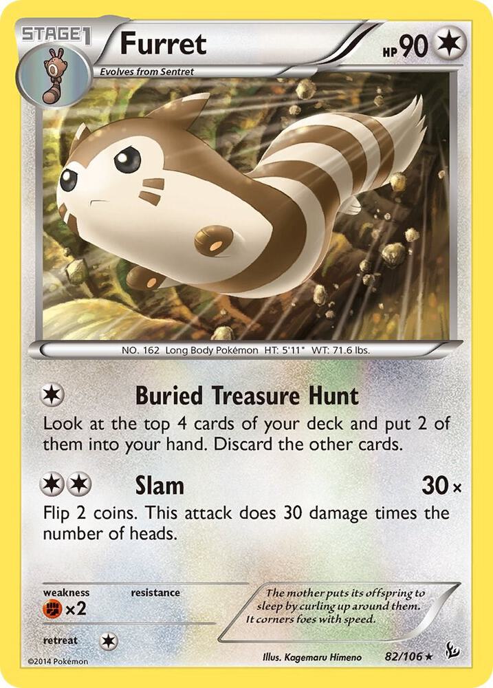 Furret 82/106 card