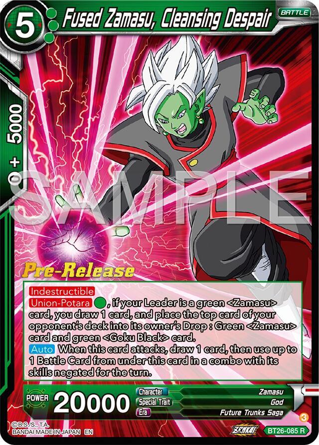 Fused Zamasu Cleansing Despair BT26-085 carta
