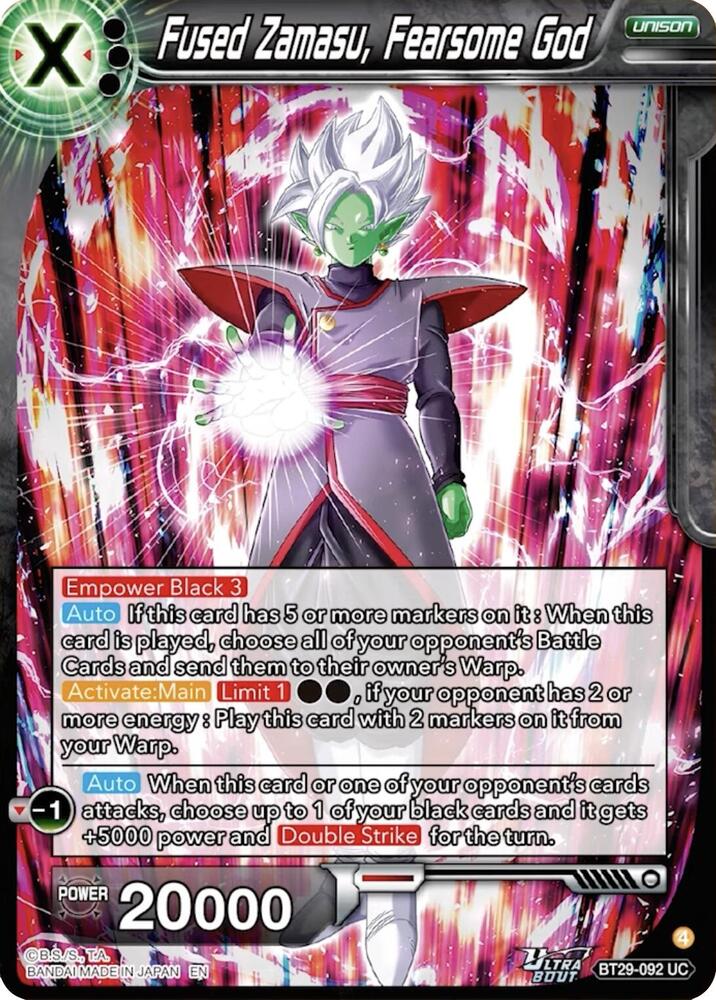 Fused Zamasu Fearsome God BT29-092