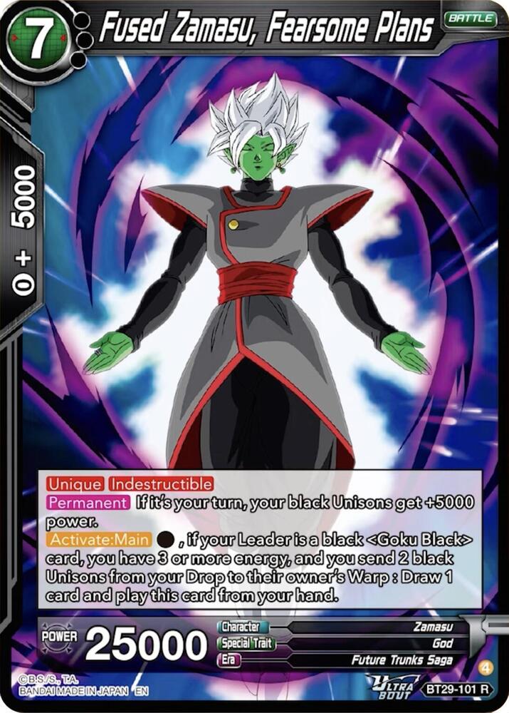 Fused Zamasu Fearsome Plans BT29-101