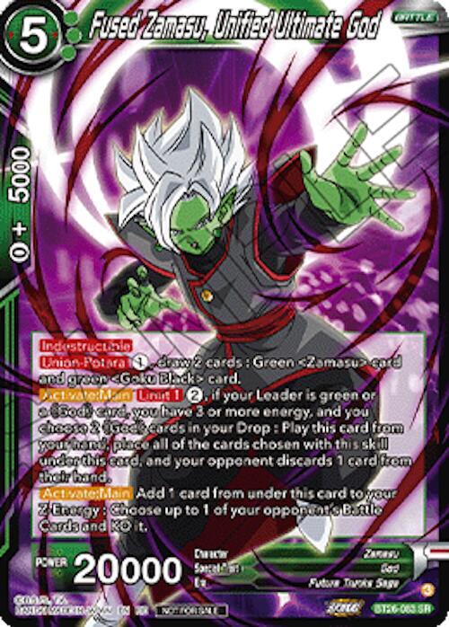Fused Zamasu Unified Ultimate God Deluxe Pack 2026 Vol2 BT26-083 card