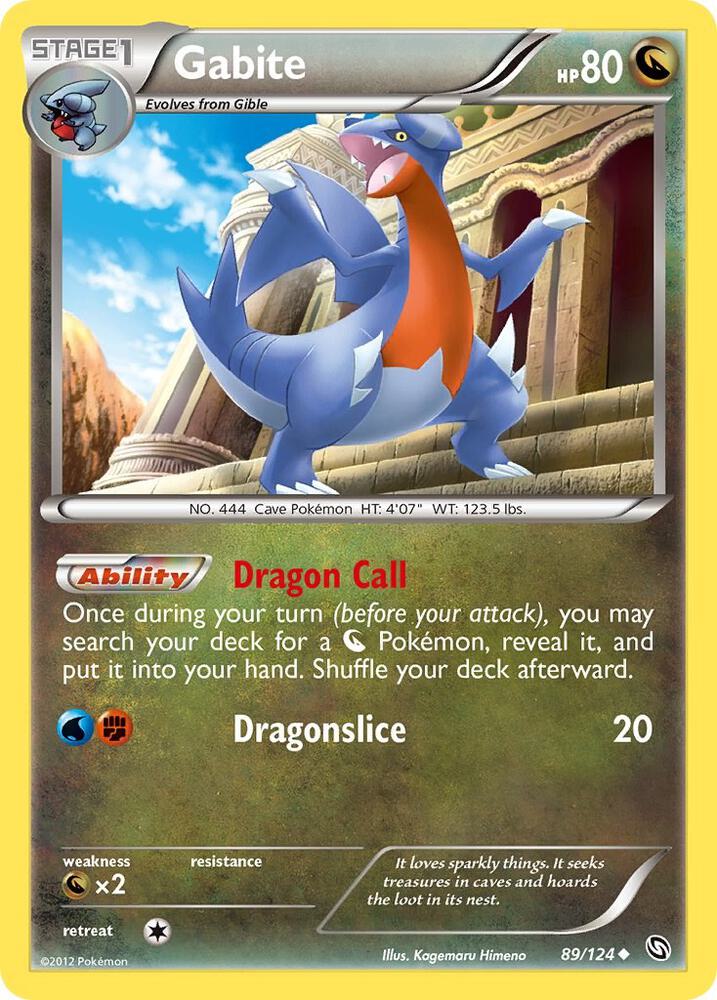 Gabite 89 89/124 card