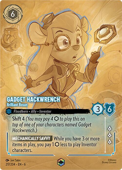 Gadget Hackwrench Brilliant Bosun Enchanted 217/204 card