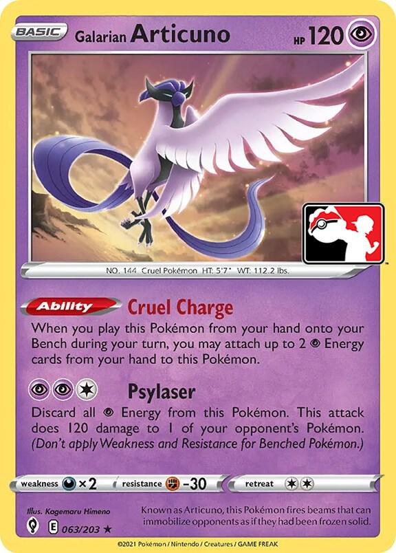 Galarian Articuno 063 203 card
