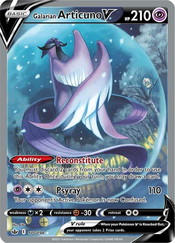 Galarian Articuno V Alternate Full Art 170/198