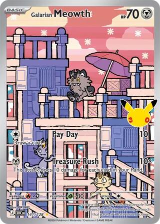 Galarian Meowth 141 card