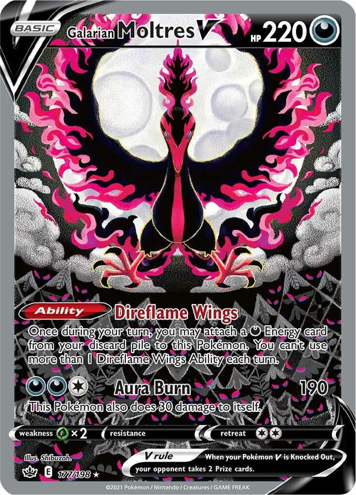 Galarian Moltres V Alternate Full Art 177/198