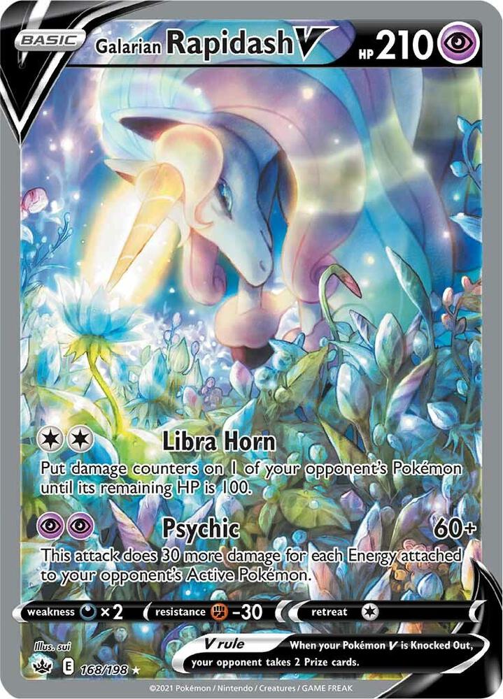 Galarian Rapidash V Alternate Full Art 168/198