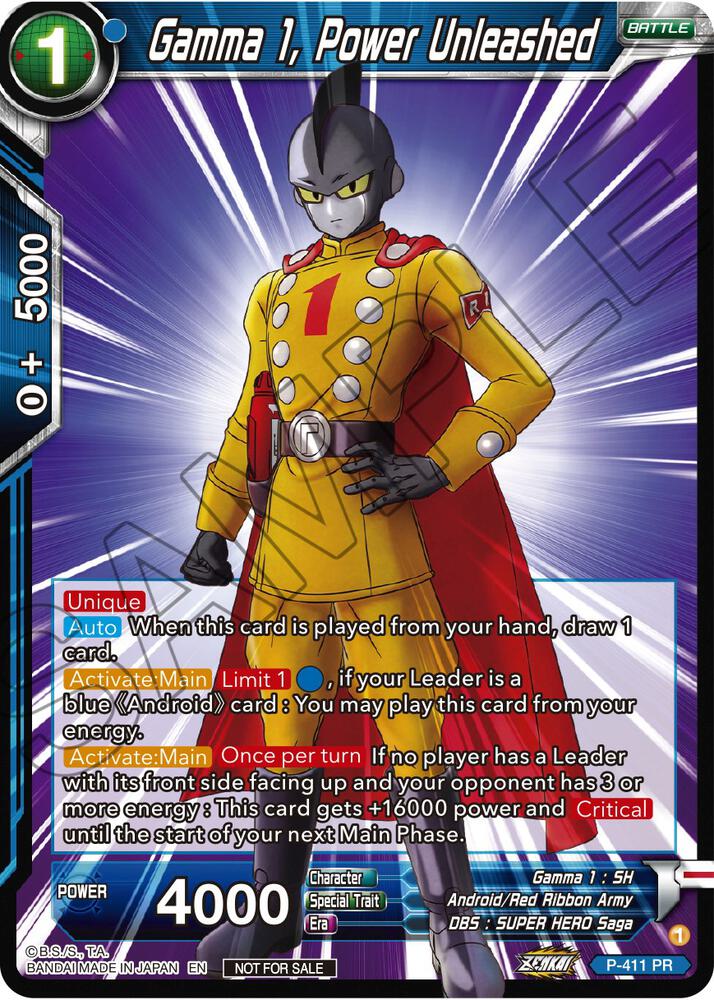 Gamma 1 Power Unleashed Zenkai Series Tournament Pack Vol1 P-411