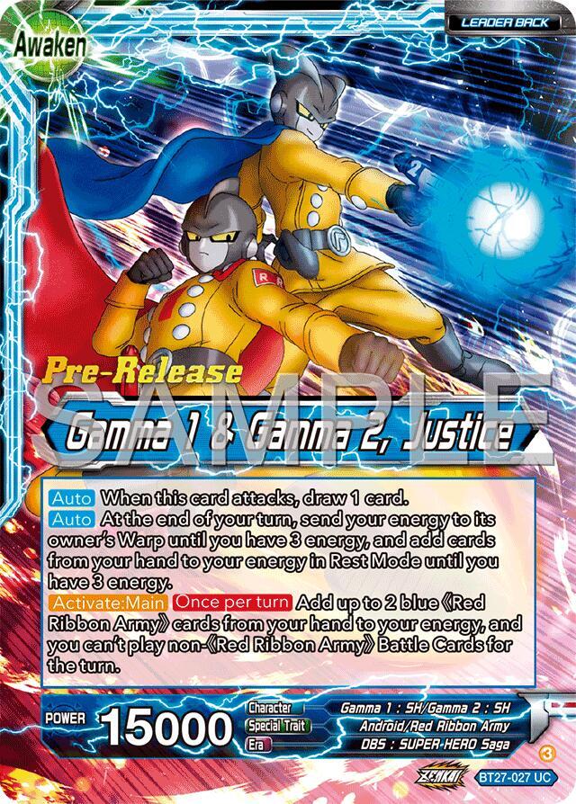 Gamma 2 Gamma 1 and Gamma 2 Justice BT27-027