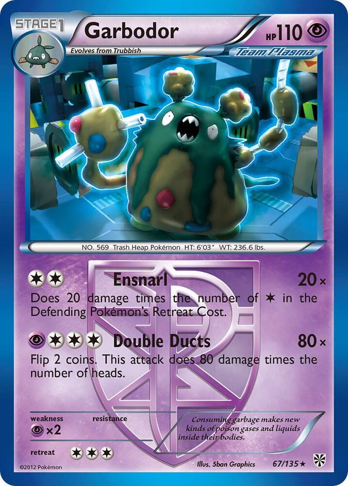 Garbodor Team Plasma 67 67/135 carta