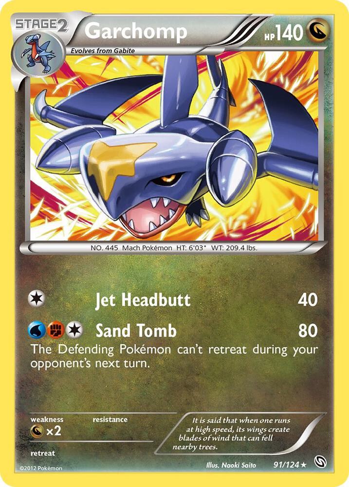 Garchomp 91 91/124 card