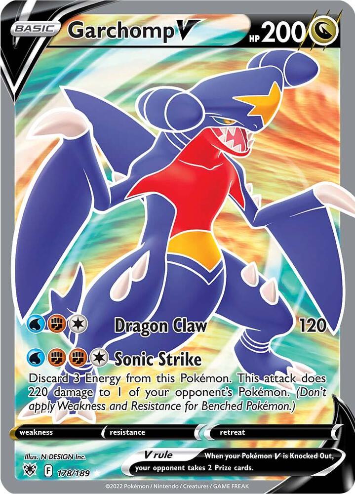 Garchomp V Full Art 178/189