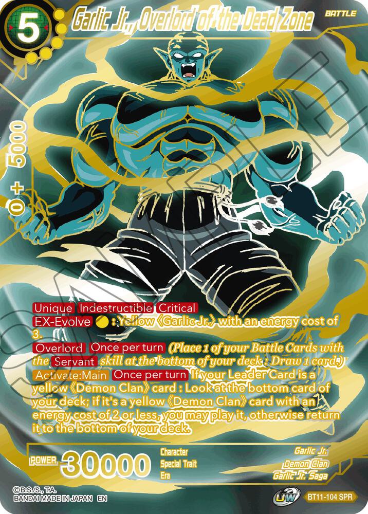 Garlic Jr Overlord of the Dead Zone SPR BT11-104