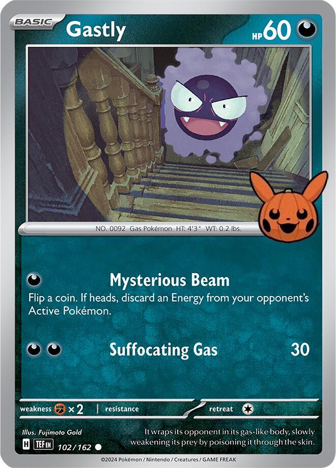 Gastly 102 162 carta