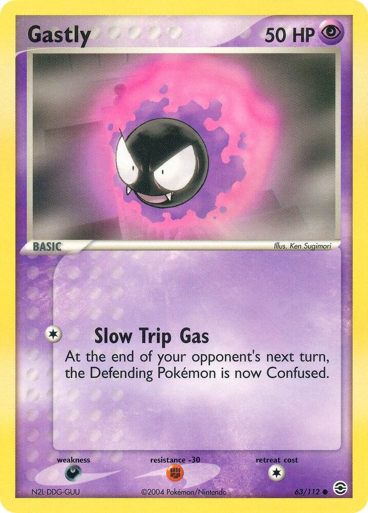 Gastly 63/112 card