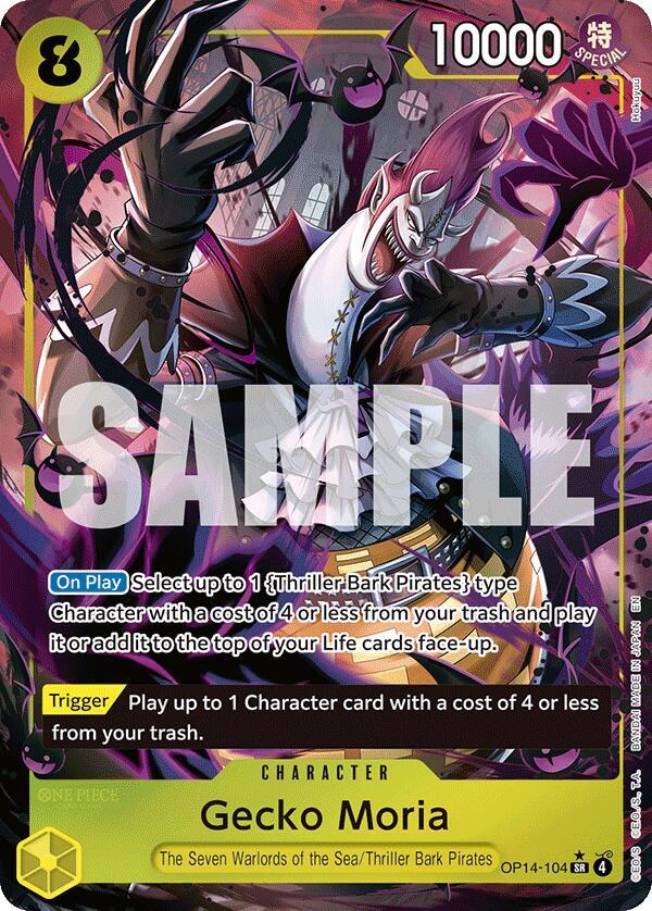 Gecko Moria OP14 104 Alternate Art card