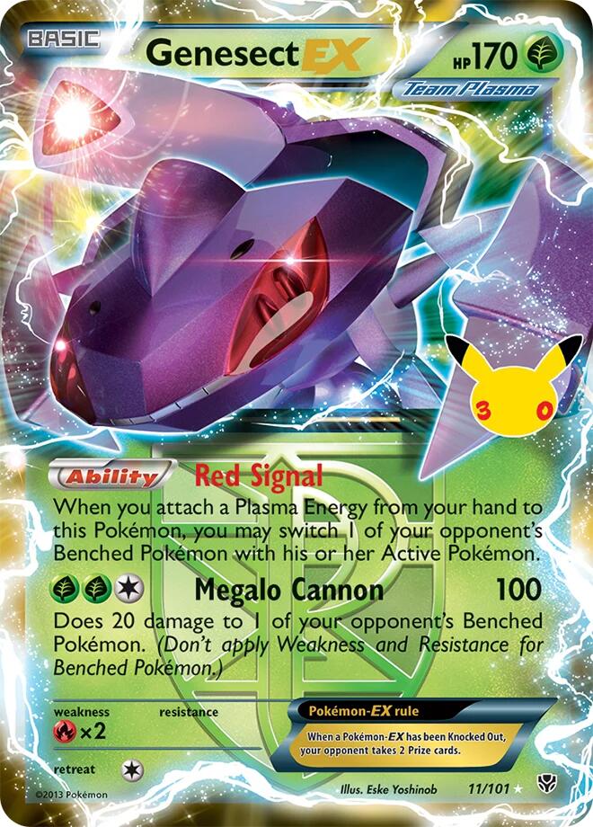 Genesect EX Team Plasma 11/101 carta