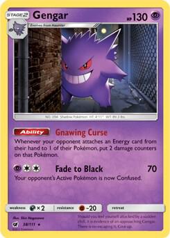 Gengar 38 111 Prerelease Kit Exclusive 038/111 card