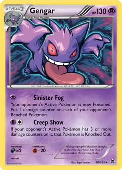 Gengar 60 162 XY BREAKthrough 060/162 card
