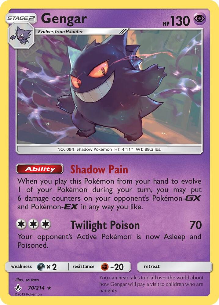Gengar 70/214 card