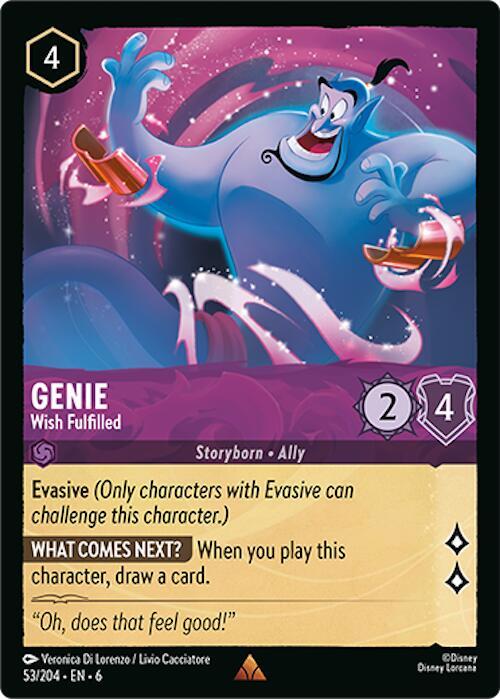 Genie Wish Fulfilled 53/204 carta