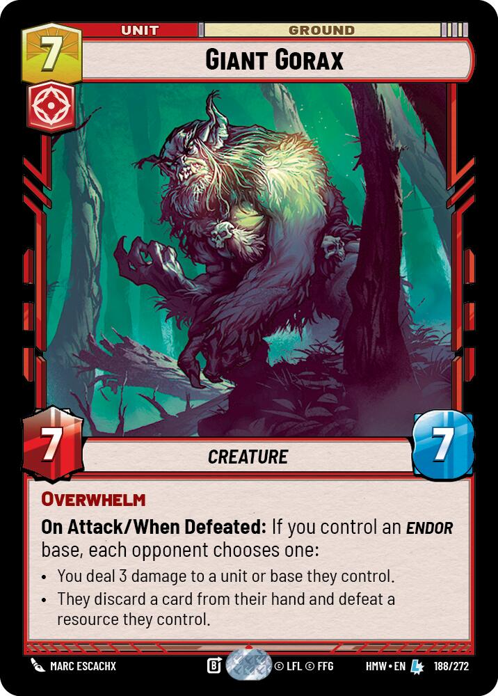Giant Gorax 188/272 carta
