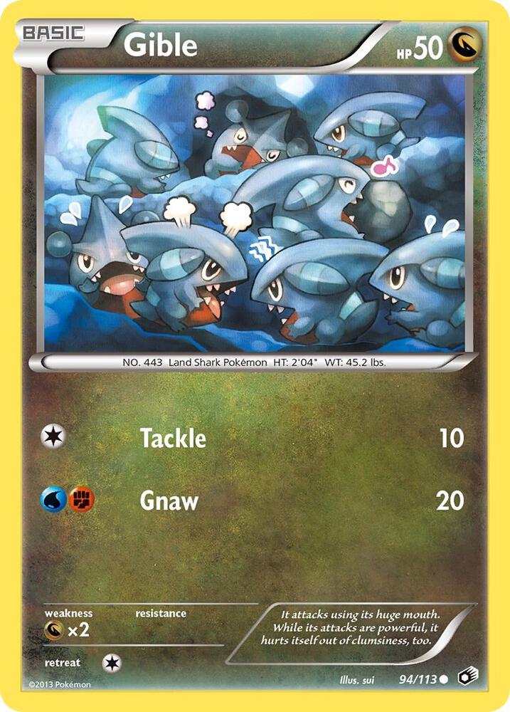 Gible 94/113 carta