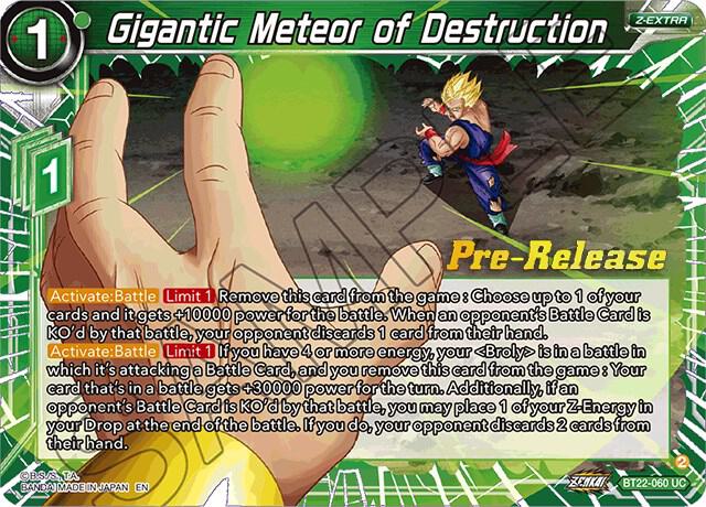 Gigantic Meteor of Destruction BT22-060