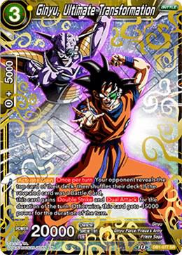 Ginyu Ultimate Transformation DB1-077 carta
