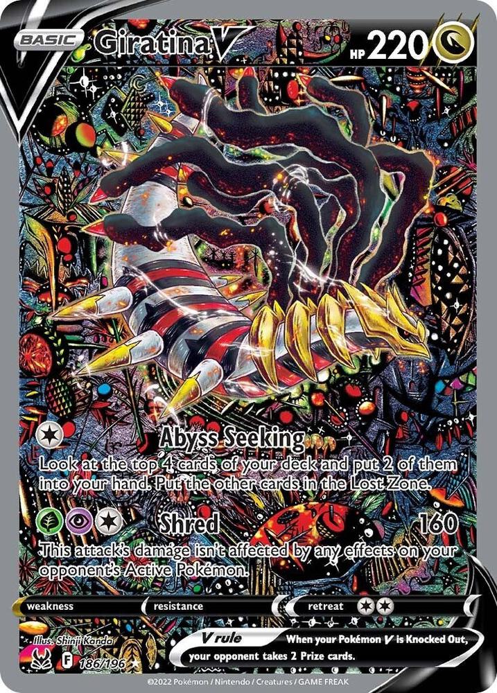 Giratina V 186/196 card