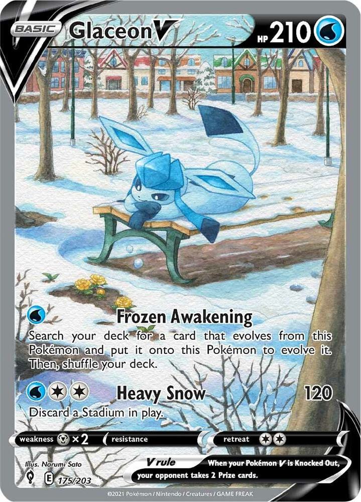 Glaceon V Alternate Full Art 175/203