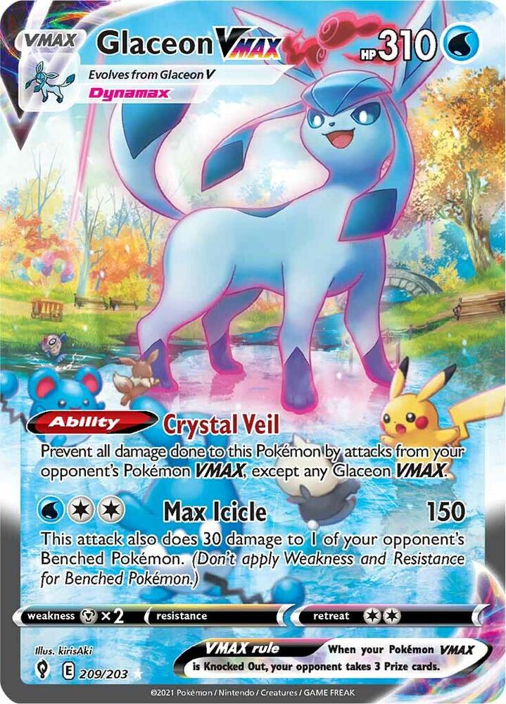 Glaceon VMAX 209/203 card