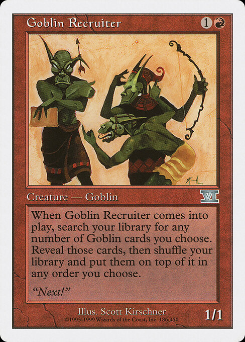 Goblin Recruiter 186 card