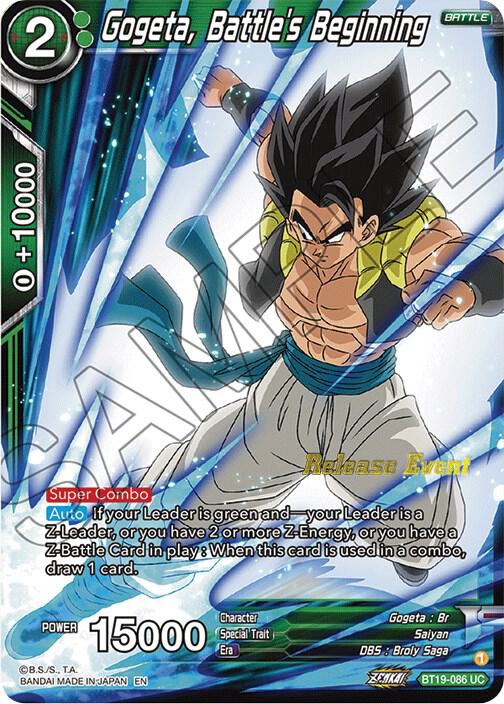 Gogeta Battles Beginning Fighters Ambition Holiday Pack BT19-086