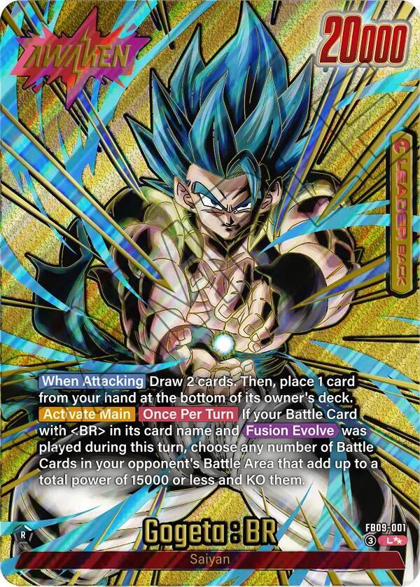 Gogeta BR FB09 001 Super Alternate Art card