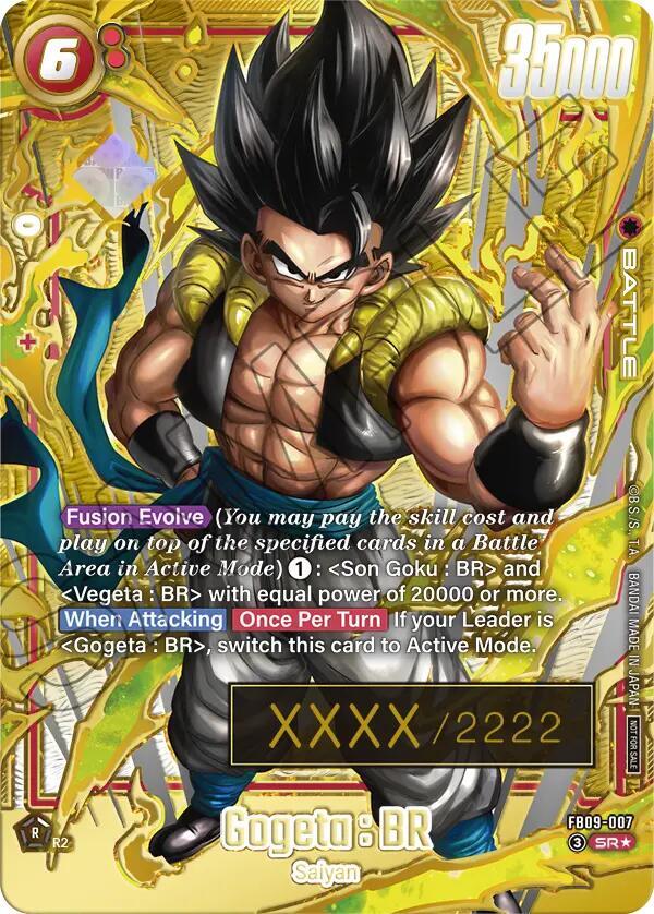 Gogeta BR FB09 007 Serial Numbered