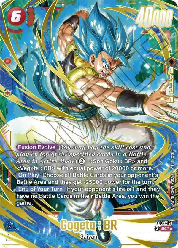 Gogeta BR FB09 121 Alternate Art carta