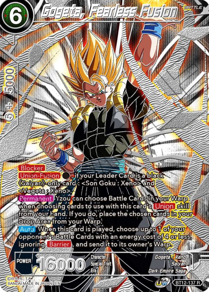 Gogeta Fearless Fusion BT12-137