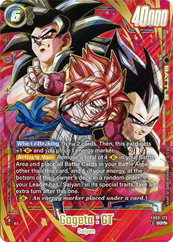 Gogeta GT FB09 123 Alternate Art carta