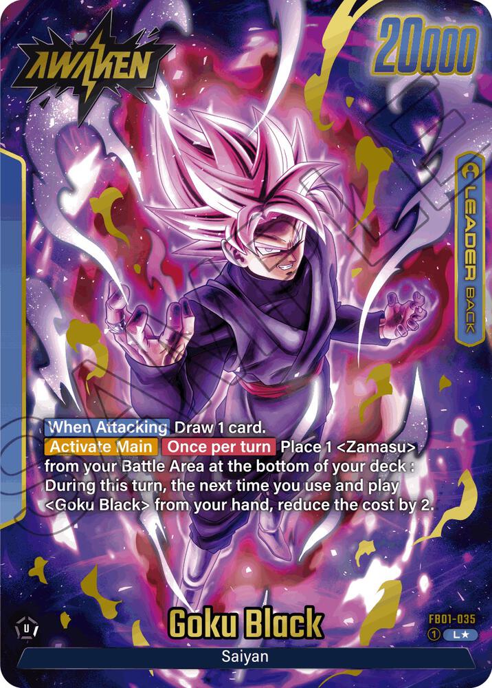 Goku Black FB01 035 Alternate Art