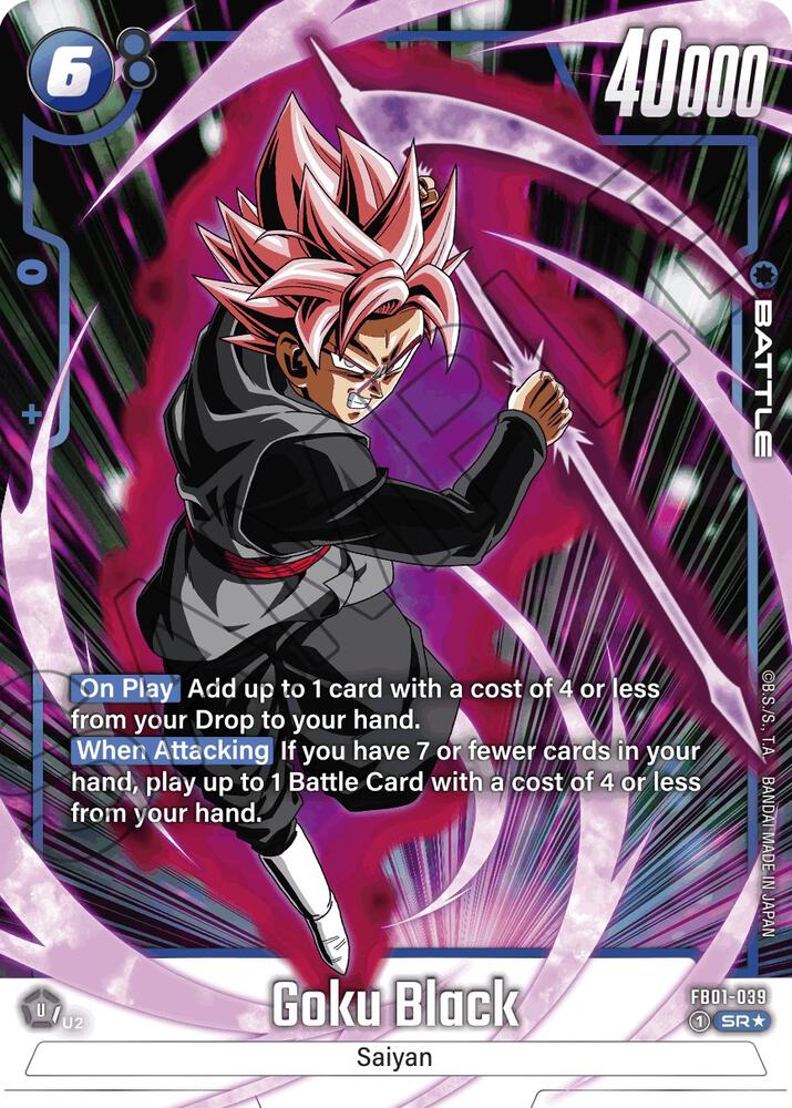 Goku Black FB01 039 Alternate Art