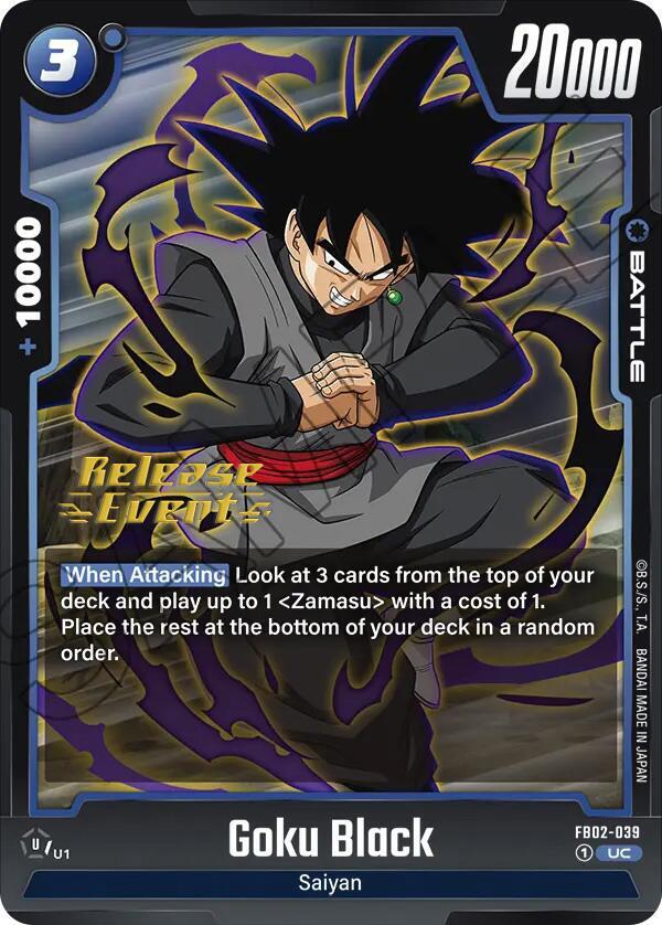 Goku Black FB02 039 card