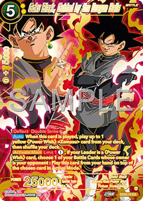 Goku Black Guided by the Dragon Balls EX24-10 card