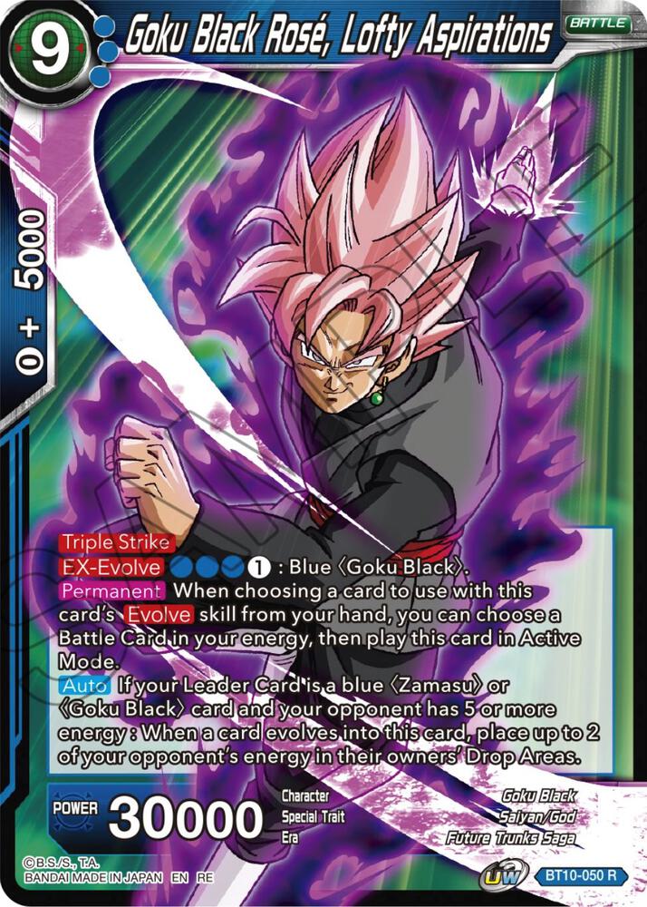 Goku Black Rose Lofty Aspirations Reprint BT10-050